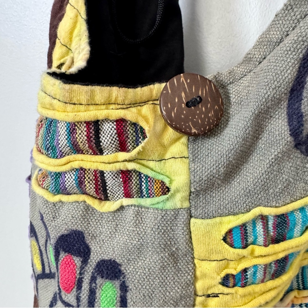 Boho Multicolor Patchwork Shoulder Bag - image 5